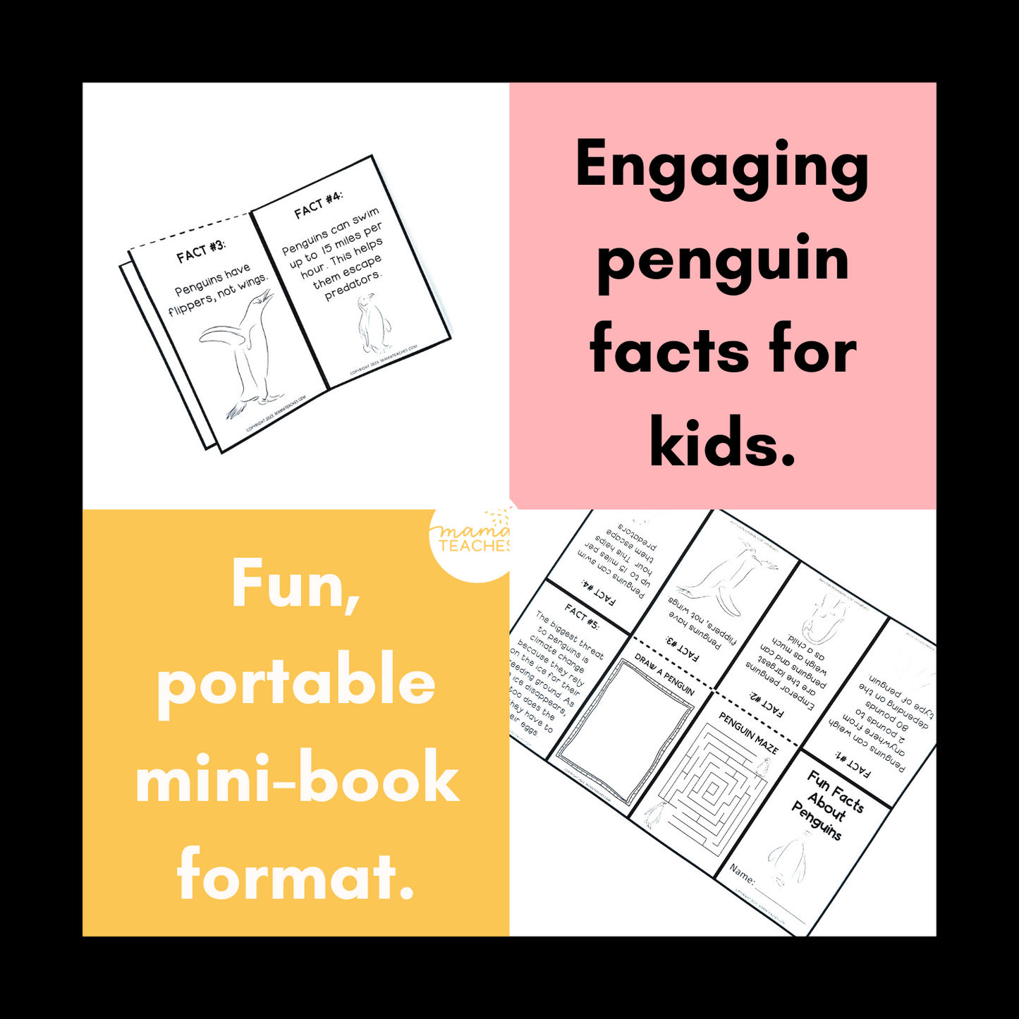 Fun Facts About Penguins Mini Book