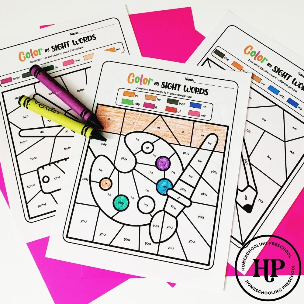 Color by Sight Words