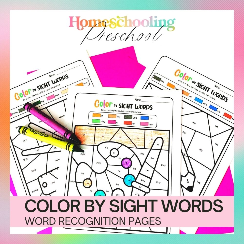 Color by Sight Words