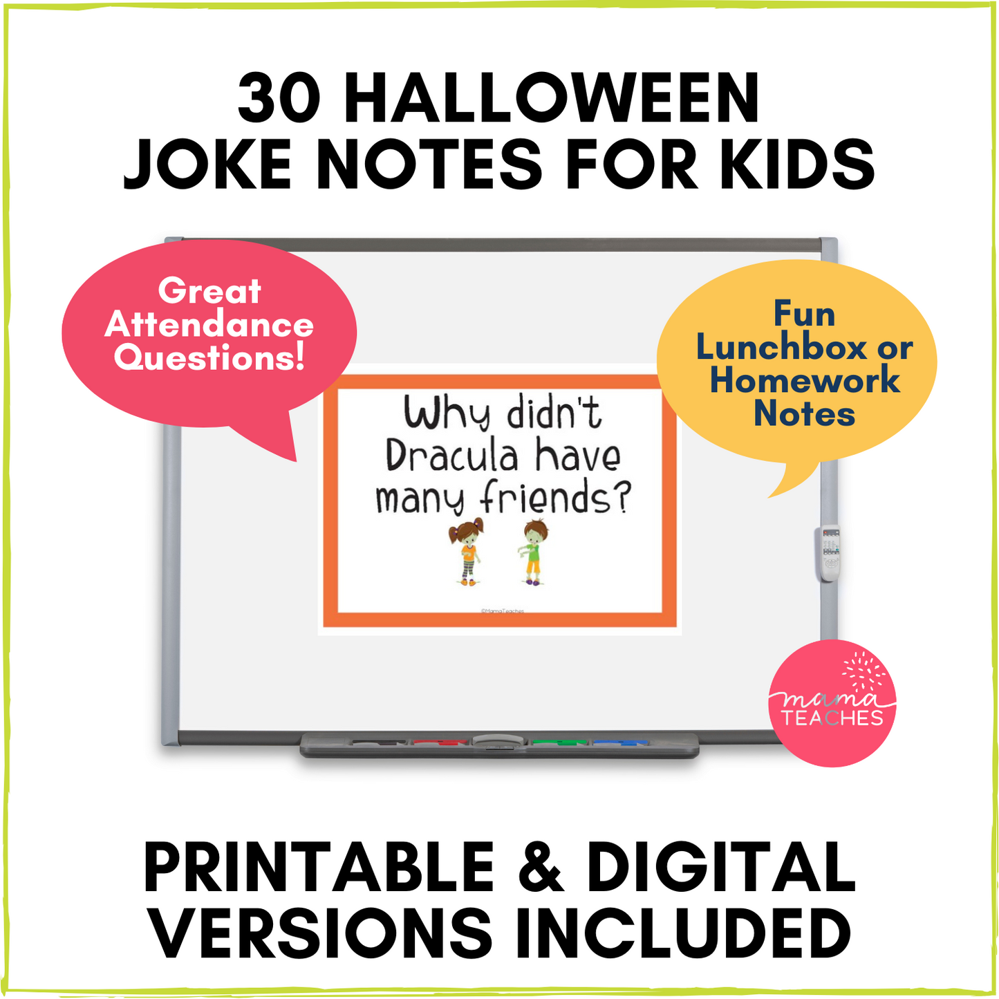 Jokes for Kids - October / Halloween