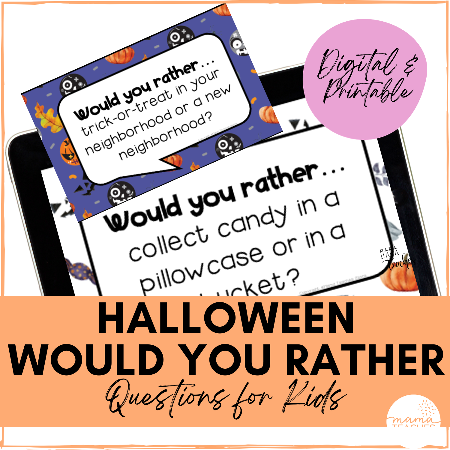 Halloween Would You Rather Questions for Kids