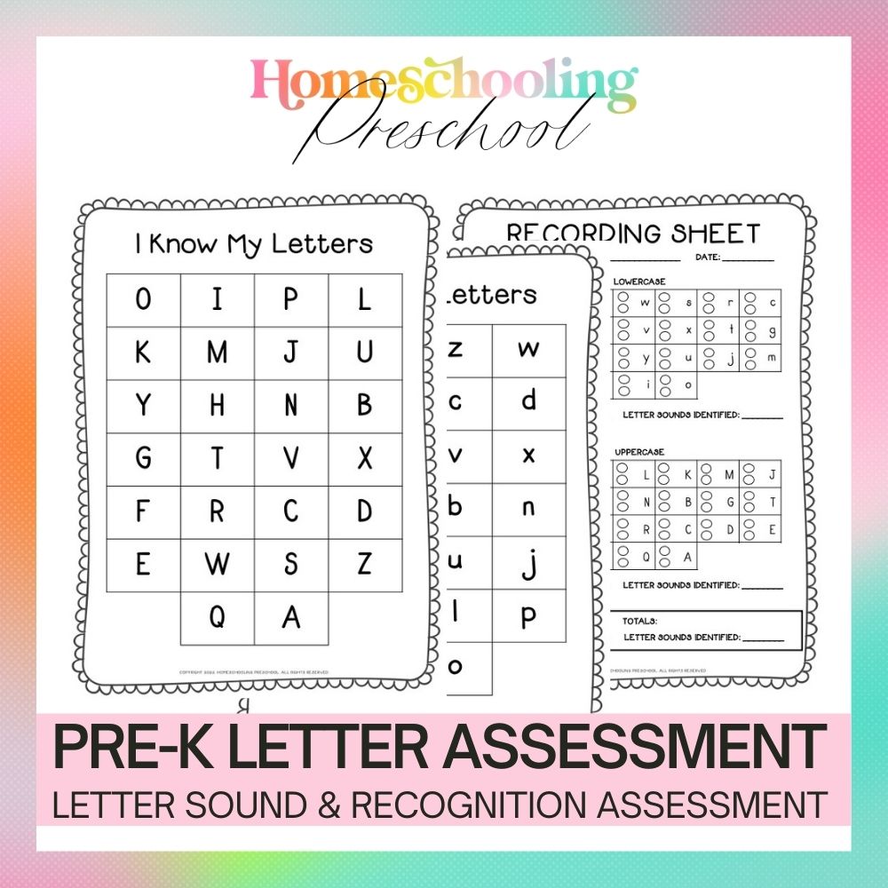Pre-K Letter Assessment