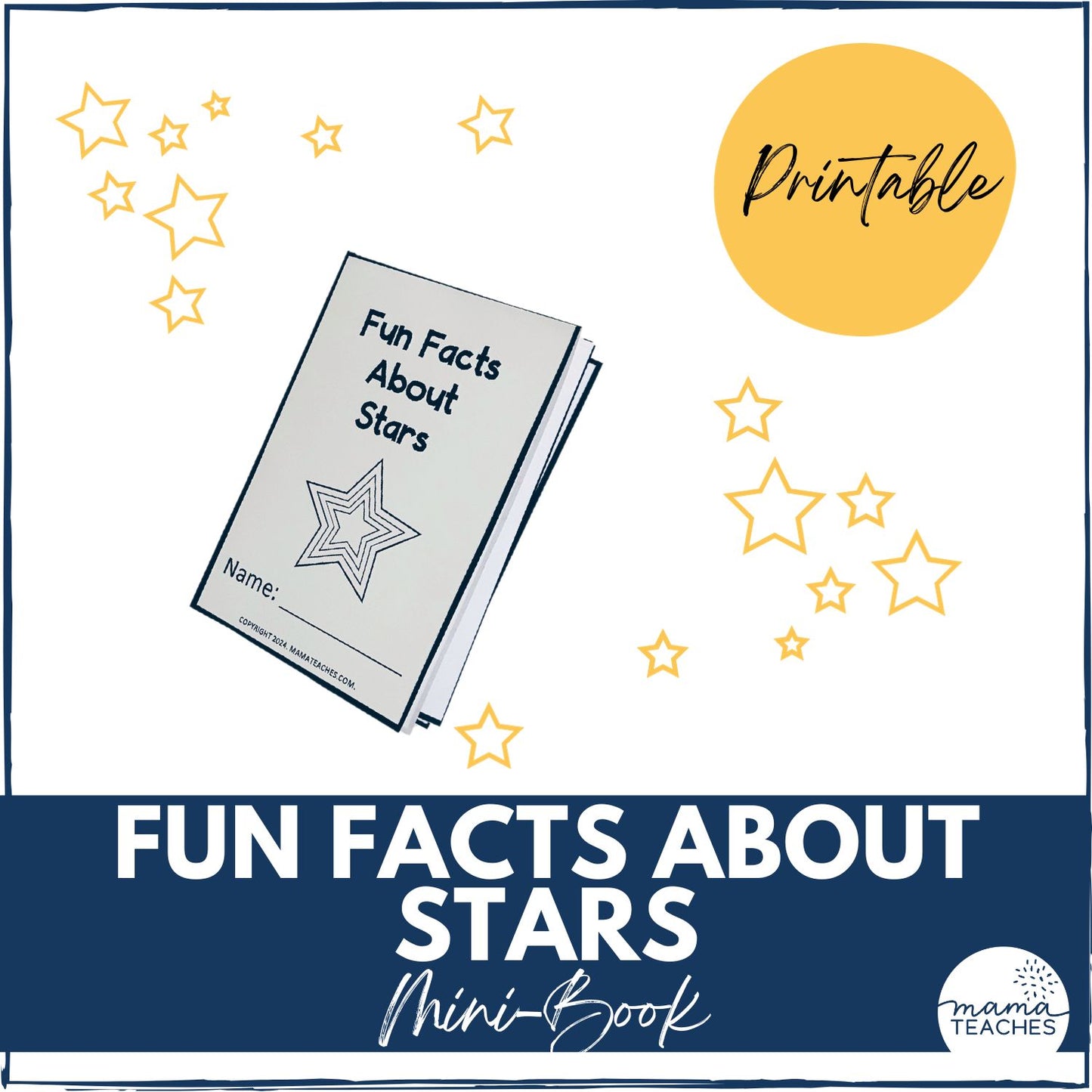 Fun Facts About Stars Mini Book