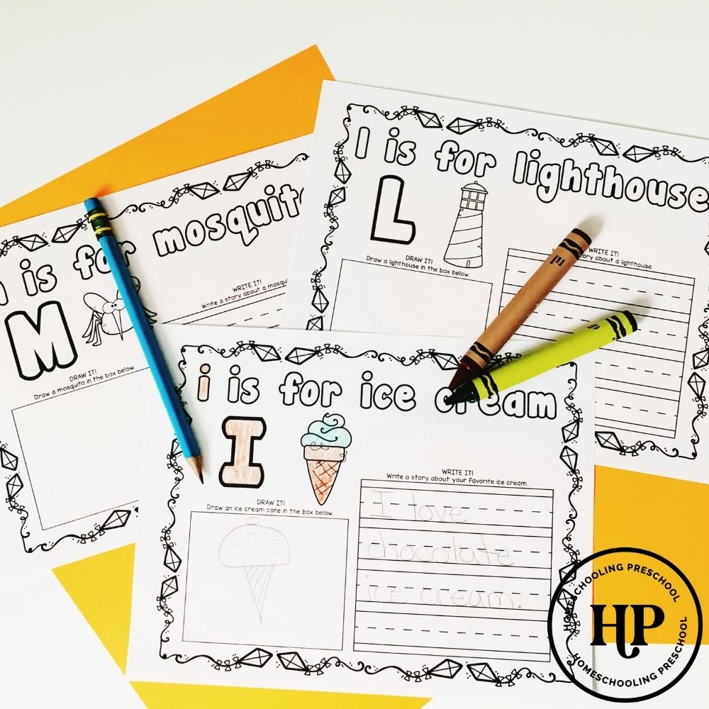 Summer Color, Draw, and Write Prompts