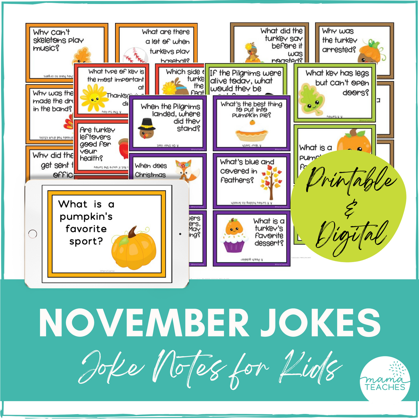 Jokes for Kids - November