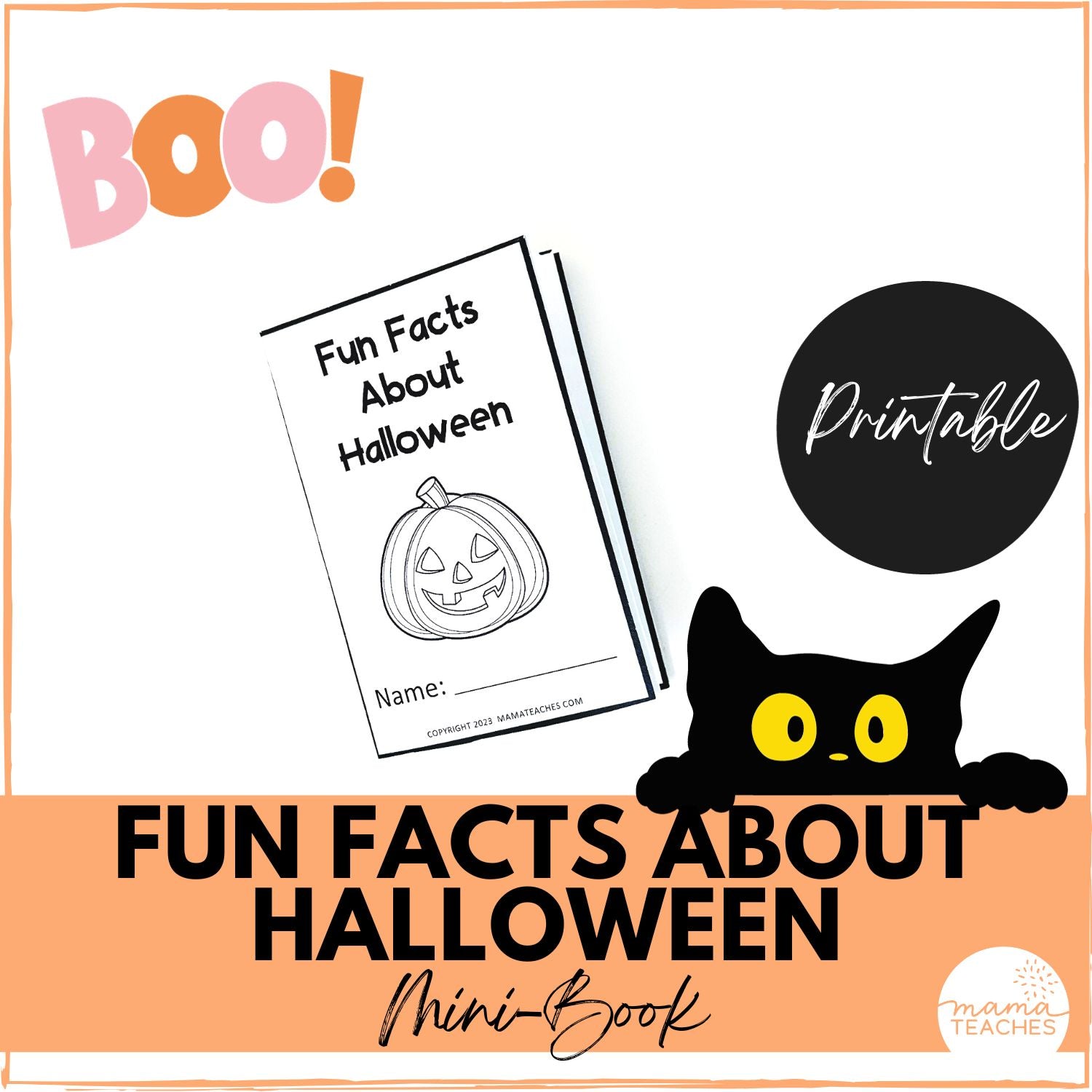 october-fun-facts-mini-books-bundle-the-sweet-dahlia for Free Printable Halloween Mini Books October Fun Facts Mini Books Bundle – The Sweet Dahlia for Free Printable Halloween Mini Books