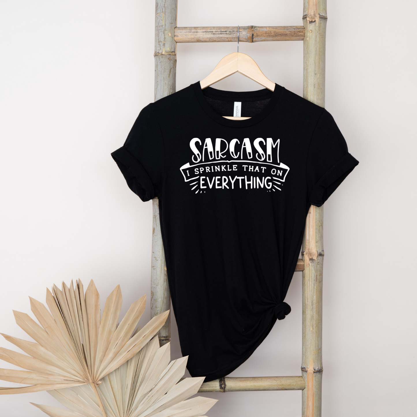 Sarcasm Sprinkles Black Short-Sleeve Cotton T-Shirt
