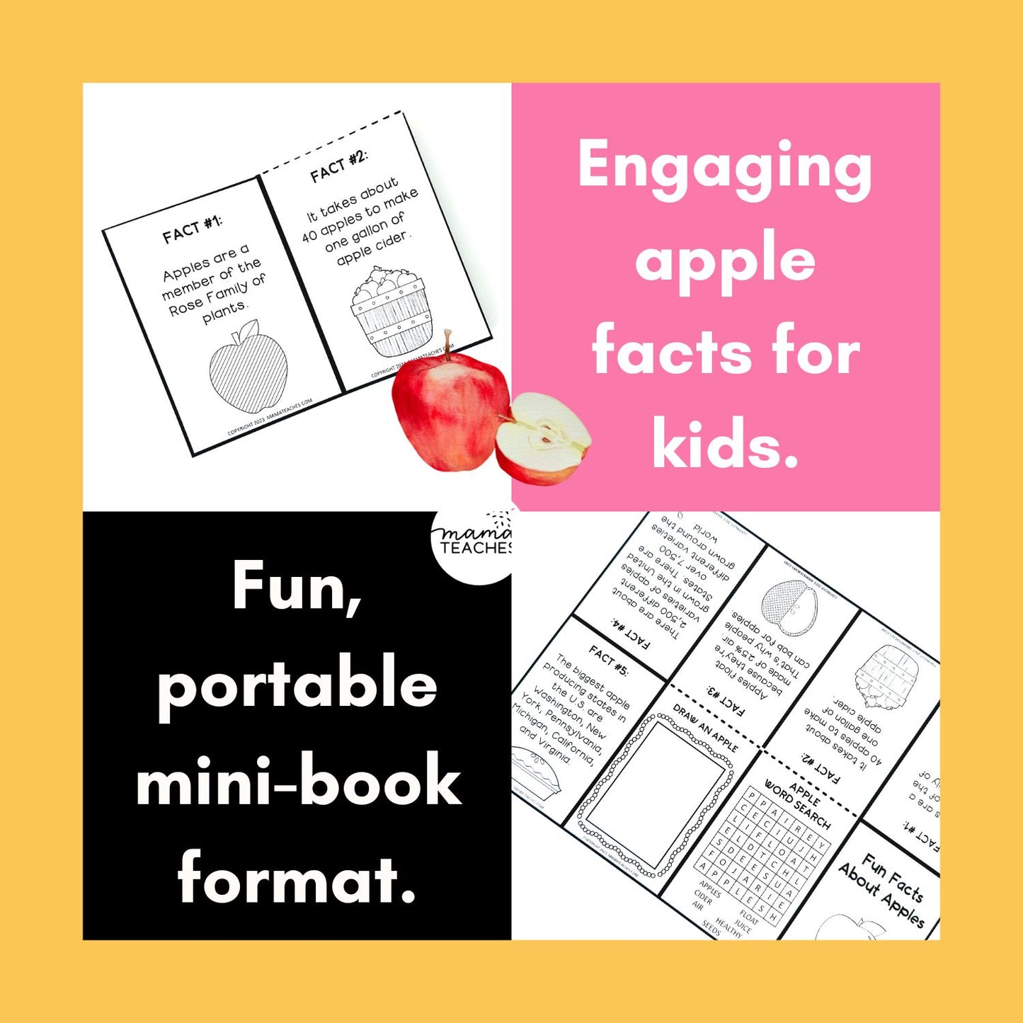 Fun Facts About Apples Mini Book