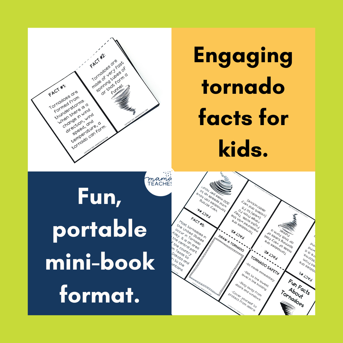 Fun Facts About Tornadoes Mini Book