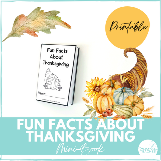 Fun Facts About Thanksgiving Mini-Book