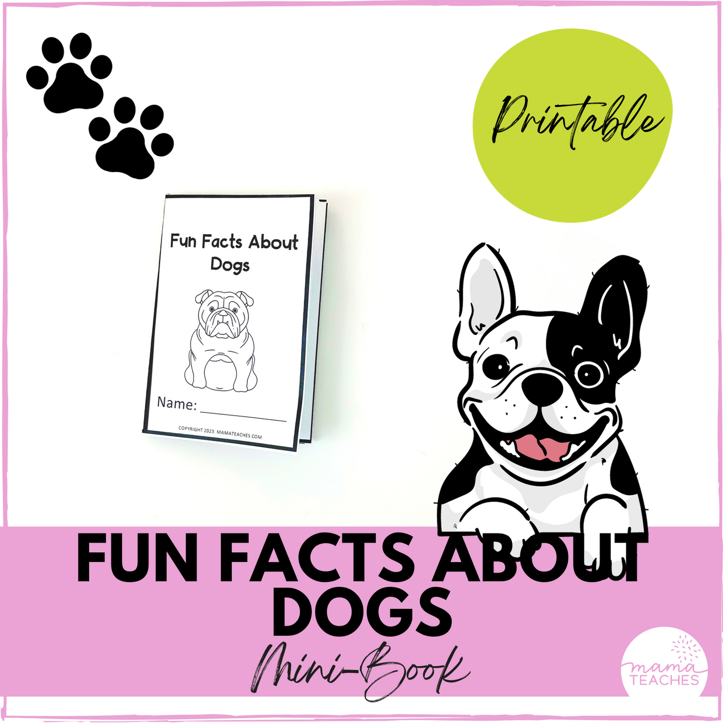 Fun Facts About Dogs Mini-Book
