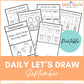 Daily Let's Draw Drawing Prompts - September