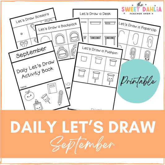 Daily Let's Draw Drawing Prompts - September