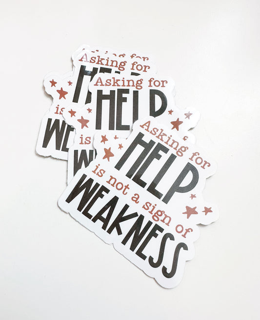 Asking for Help Sticker