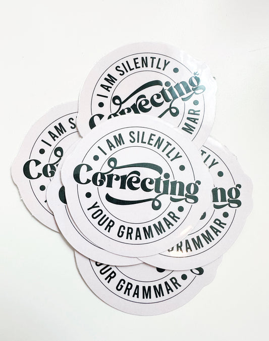 Correcting Your Grammar Sticker