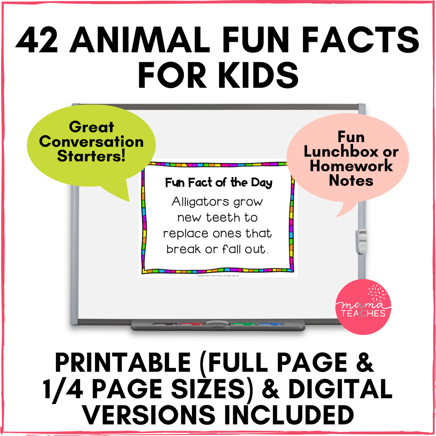 FUN FACTS OF THE DAY: ANIMALS {PRINT & DIGITAL}