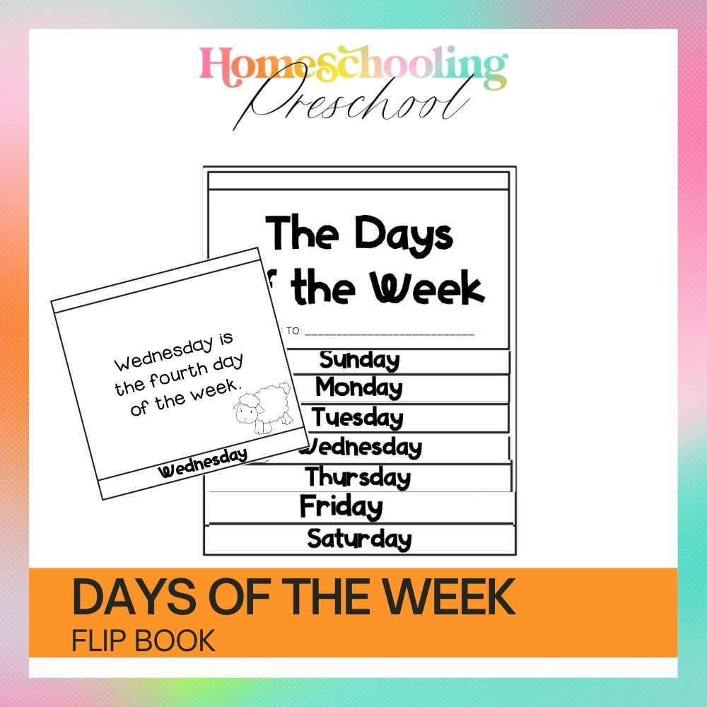 Days of the Week Flipbook