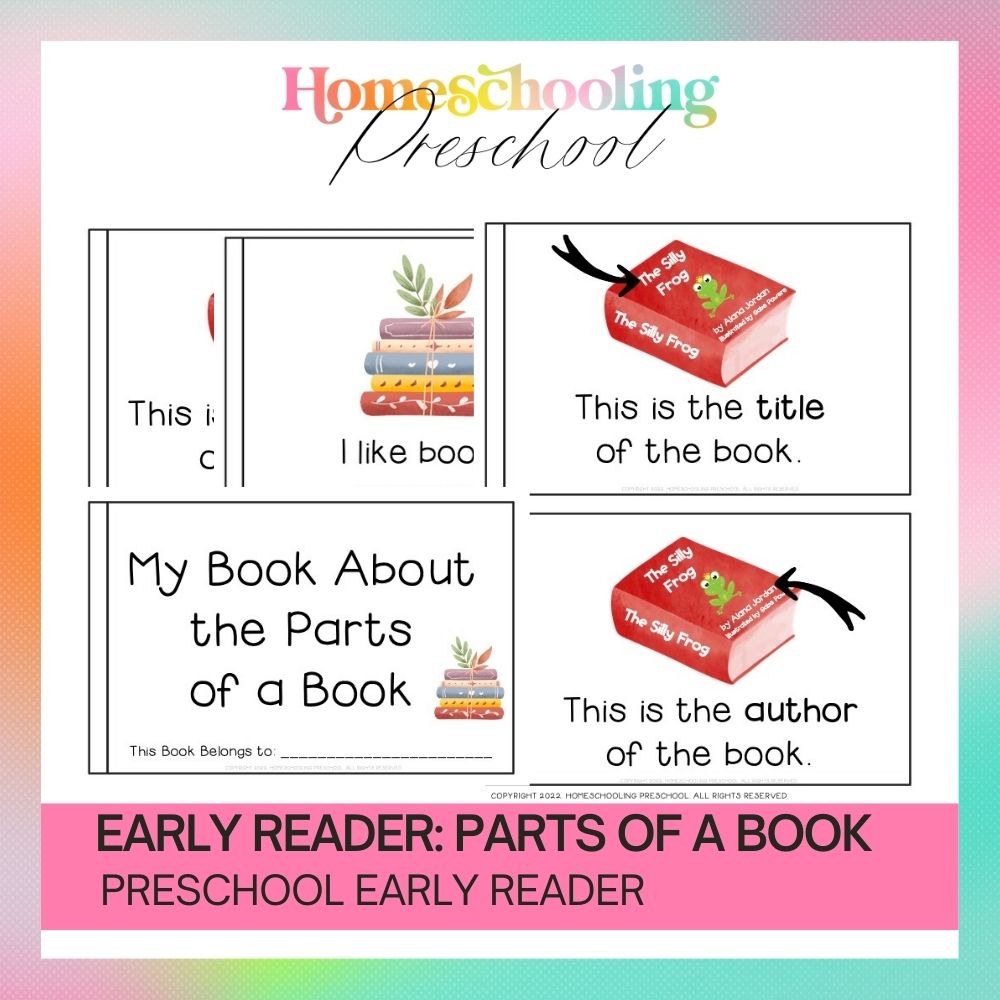 Early Reader - Parts of a Book