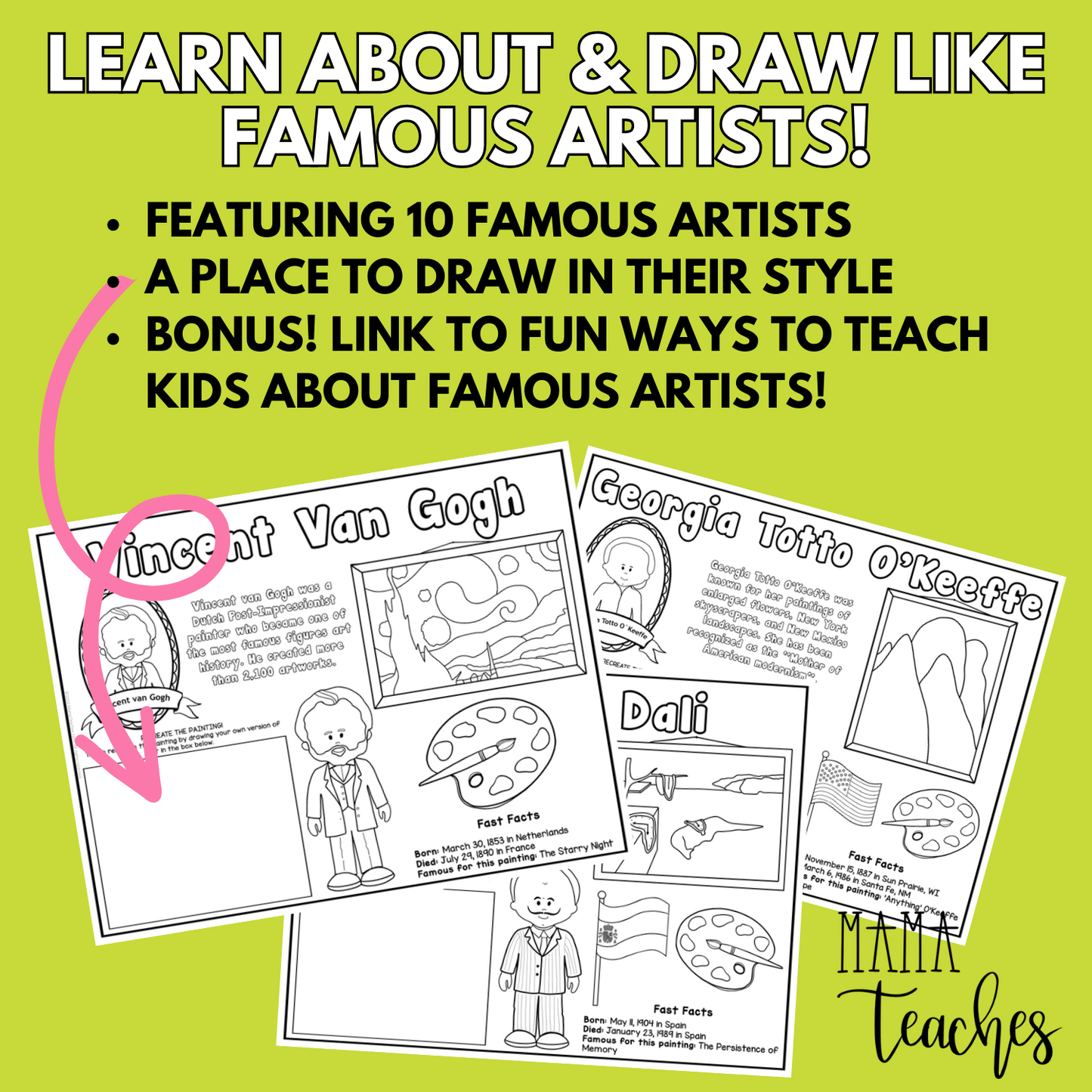 Famous Artists Drawing Prompts