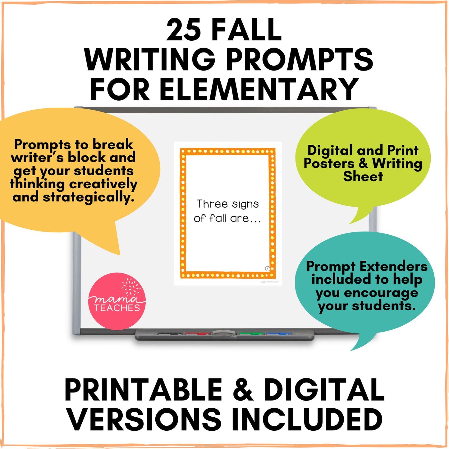 Elementary Writing Prompts - FALL