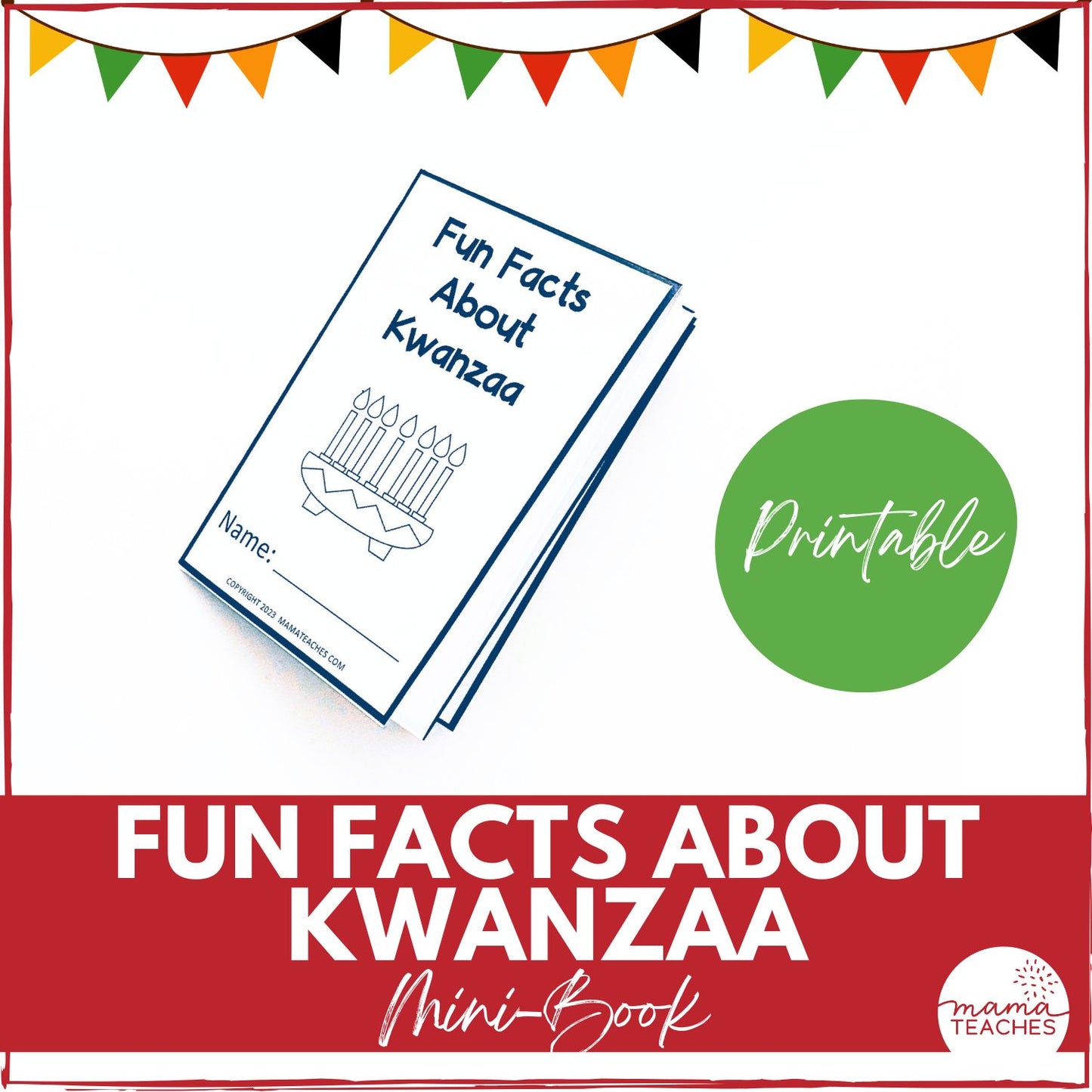 Fun Facts About Kwanzaa Mini-Book
