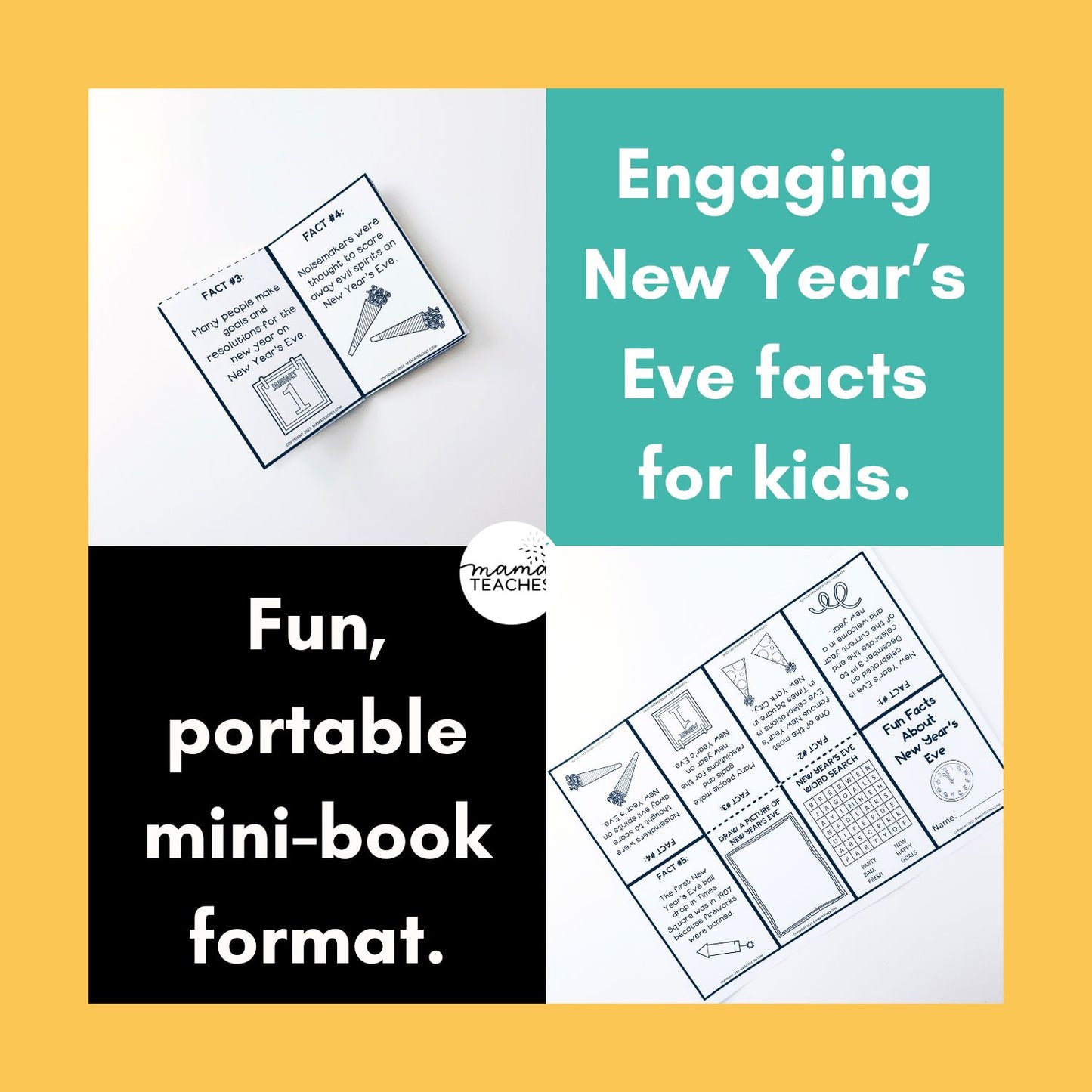 Fun Facts About New Year's Eve Mini-Book