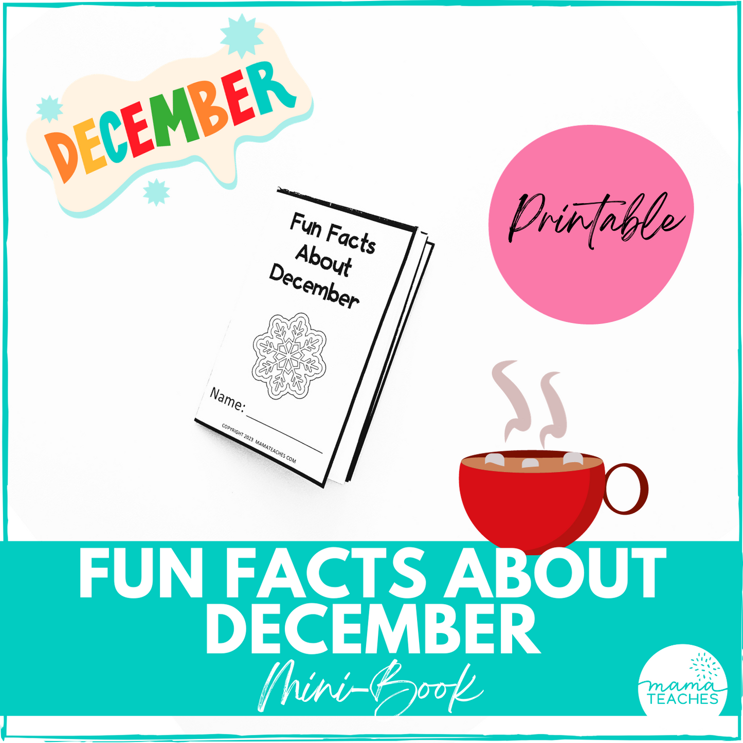 Fun Facts About December Mini-Book