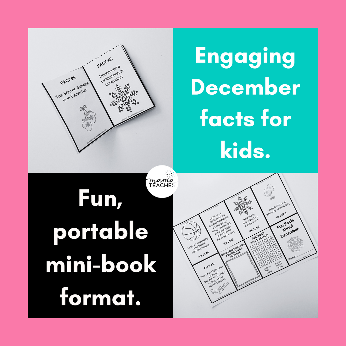 Fun Facts About December Mini-Book – The Sweet Dahlia