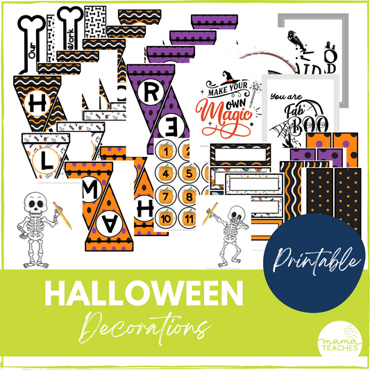 Halloween Decorations for the Classroom - Bulletin Board, Borders, Posters