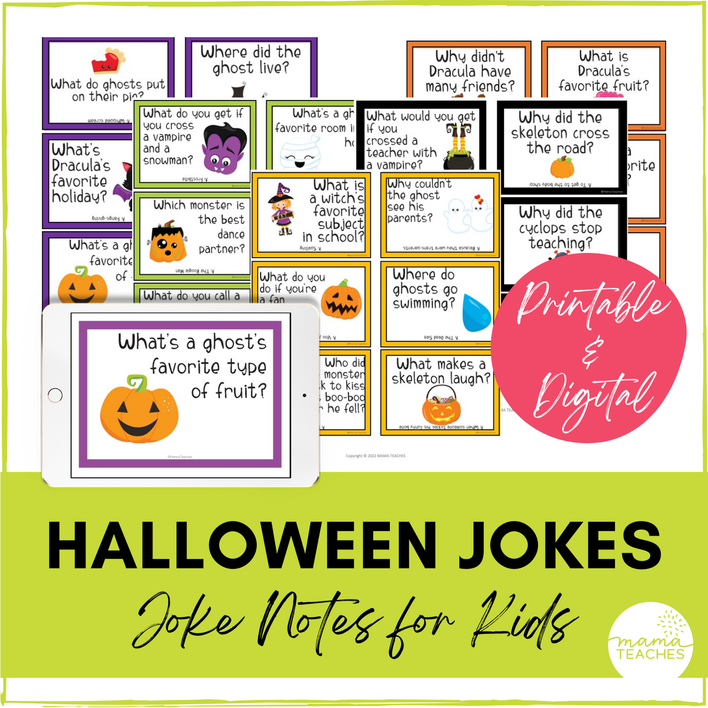 Jokes for Kids - October / Halloween