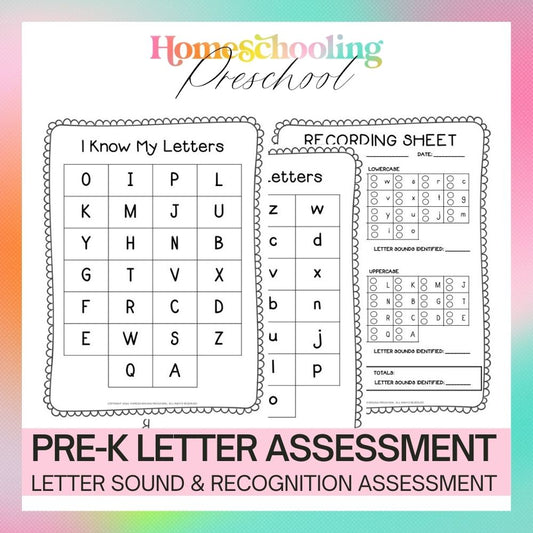 Pre-K Letter Assessment