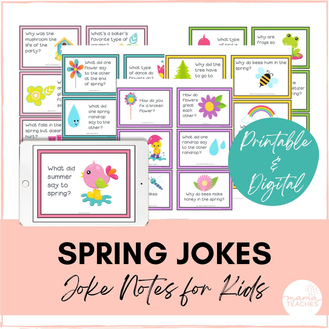 Joke Box Spring Jokes for Kids - Spring Jokes {Digital & Print} – The Sweet Dahlia