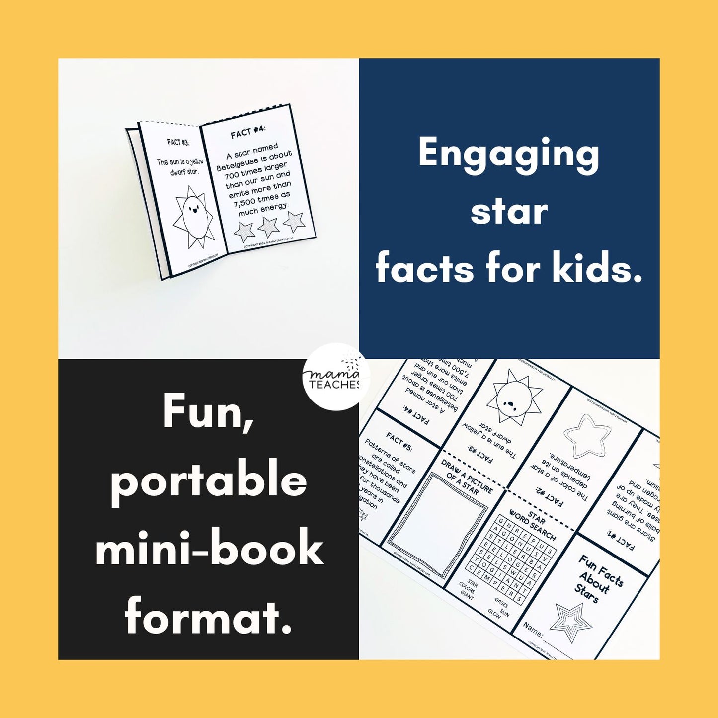 Fun Facts About Stars Mini Book