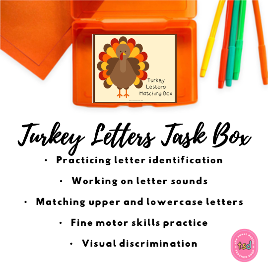 Turkey Letters Task Box