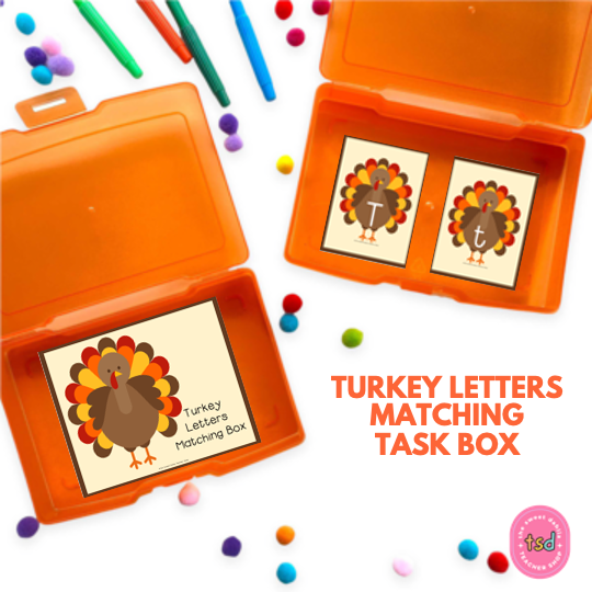 Turkey Letters Task Box