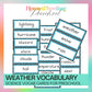 Weather Vocabulary Cards