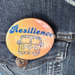 Resilience Vintage Retro Bus Pin - 2.25"