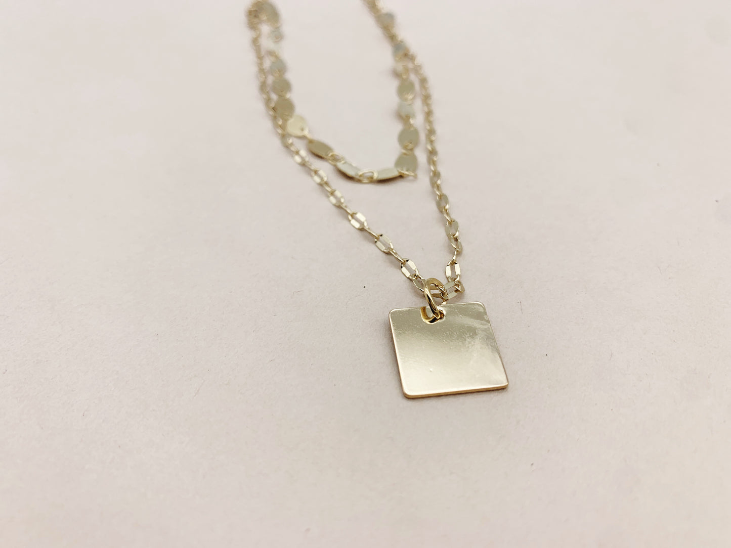 Gold Delicate Layered Pendant