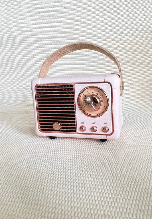 Pink Retro Bluetooth Speaker