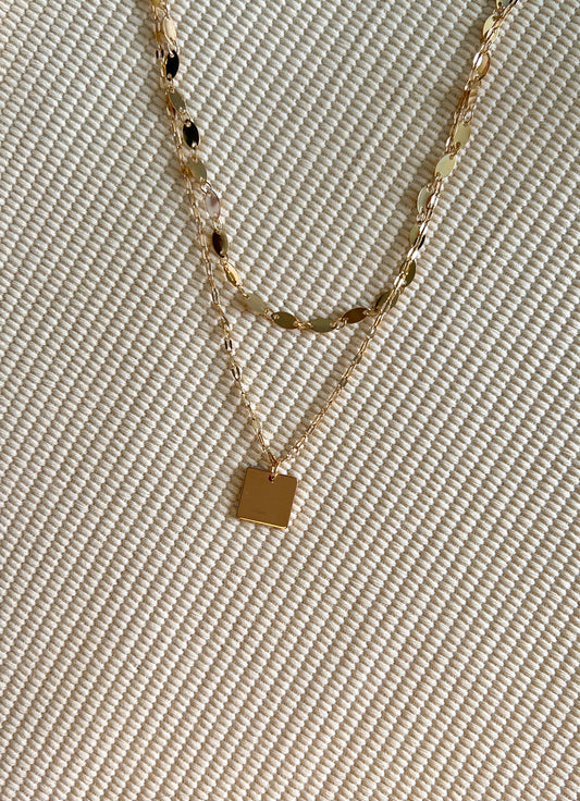 Gold Delicate Layered Pendant