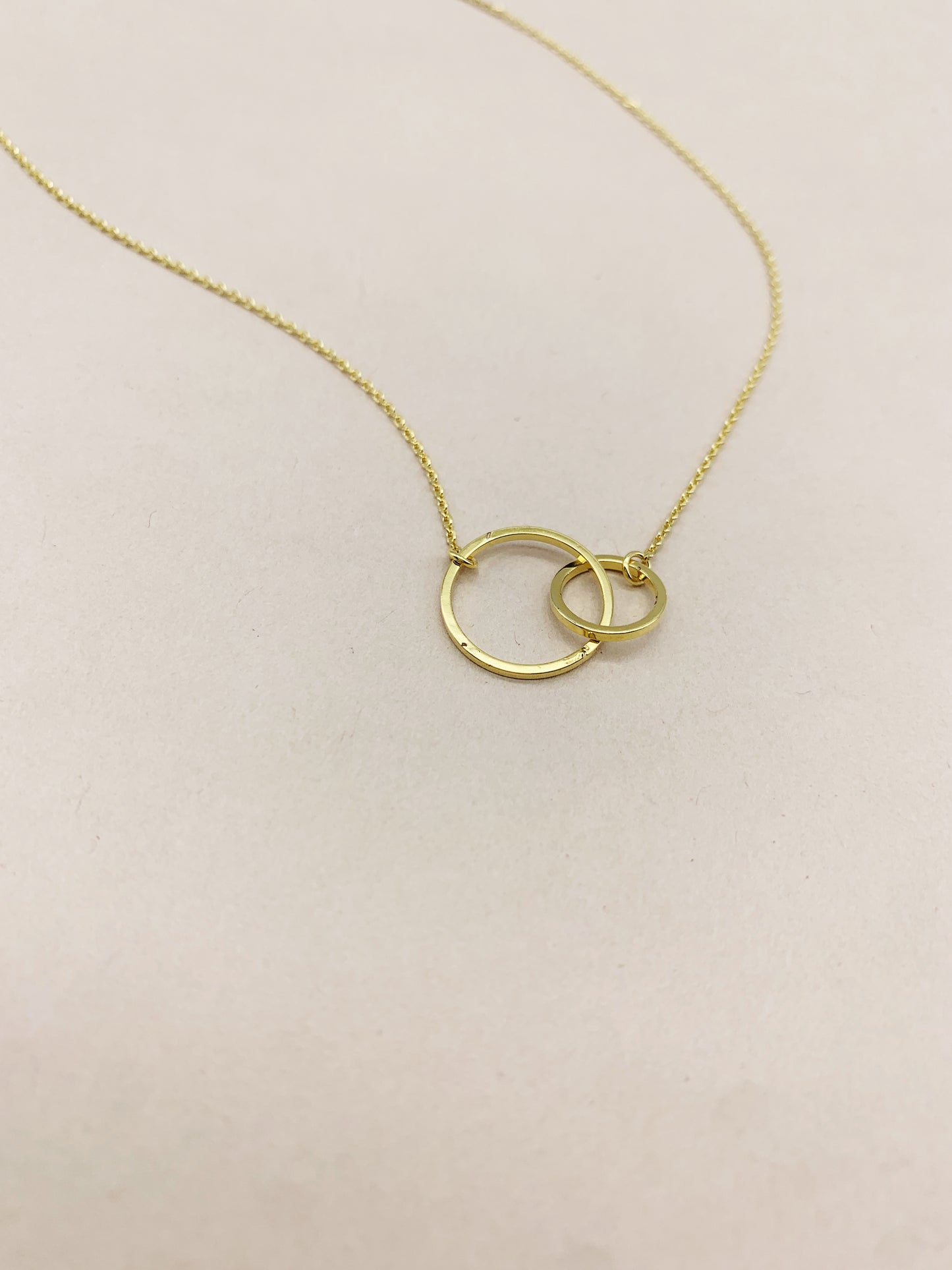 Seeing Double Ring Necklace