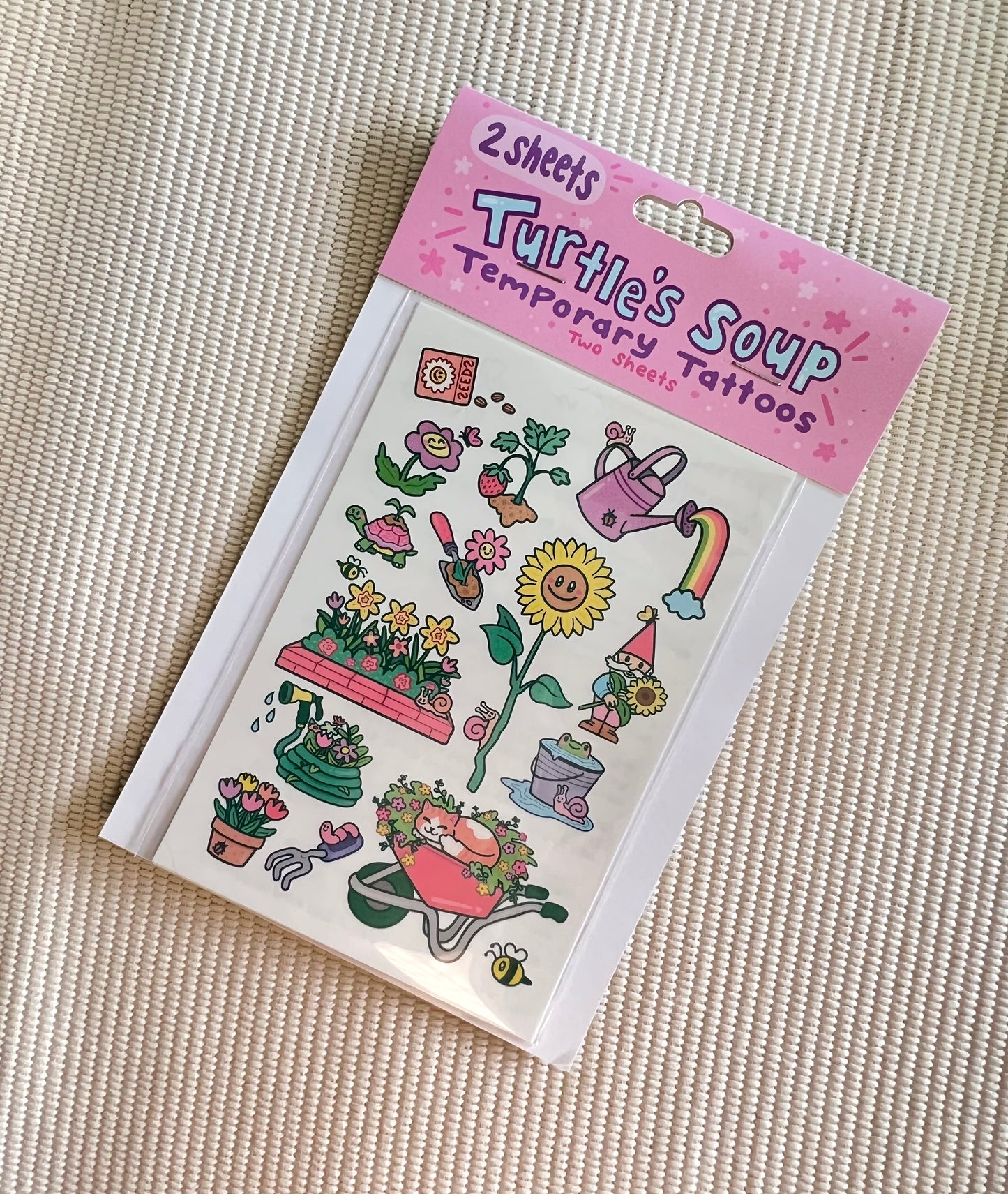 Get Your Gnome On Garden Temporary Tattoos